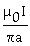 <strong>What is the value of the magnetic field at the center of a square wire of length a on the side, if the current in the wire is I?</strong> A)B = B)B = C)B = D)B = E)B = 0