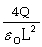 <strong>Consider two oppositely charged, parallel metal plates. The plates are square with sides L and carry charges Q and -Q. What is the magnitude of the electric field in the region between the plates?</strong> A)E =   B)E =   C)E=0 D)E =   E)E=   <div style=padding-top: 35px> 