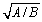 <strong>Consider the wave equation below: = where A and B are positive constants. What is the speed of waves described by this equation?</strong> A) B)B<sup>2</sup>/A<sup>2 </sup> C)1/ D) E)