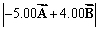 <strong>FIGURE 3-3 Vectors and are shown in Fig. 3-3. What is ?</strong> A)31.8 B)-32.0 + -2.00 C)1028 D)34.0 E)-2.00 + -32.0
