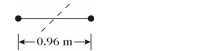 Write the word or phrase that best completes each statement or answers the question. In the figure, a weightlifter's barbell consists of two identical small but dense spherical weights, each of mass 50 kg. These weights are connected by a thin 0.96-m rod with a mass of 24 kg. Find the moment of inertia of the barbell through the axis perpendicular to the rod at its center, assuming the two weights are small enough to be treated as point masses.