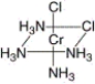 <strong>What is the correct name for the following compound? </strong> A) trans-tetramminedichlorochromium(II) B) cis-tetramminedichlorochromium(II) C) cis-triamminedichlorochromium(II) D) cis-tetramminechlorochromium(II) E) cis-tetramminedichlorochromium(III)