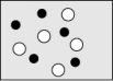 <strong>Which sketch best represents the qualitative molecular view of an aqueous solution of nitric acid? (Water molecules are not shown explicitly.)</strong> A) B) C) D)