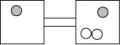 <strong>The following figures represent distributions of two types of gas molecules between two containers connected by an open tube. In which figure is the entropy of the system maximized?</strong> A) B) C) D)
