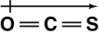 <strong>Which of the following shows the orientation of the net dipole for OCS?</strong> A) B) C) D)