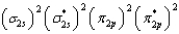 <strong>What is the valence electron molecular orbital electron configuration of C<sub>2</sub>?</strong> A) B) C) D) E)