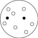 <strong>Which of the solutions shown here will have the lowest vapor pressure? White circles indicate solvent molecules; black circles indicate molecules of a nonvolatile solute.</strong> A)   B)   C)   D)   <div style=padding-top: 35px> 