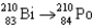 <strong>One of the last steps in the disintegration of uranium is . What particle is emitted in this reaction?</strong> A)(<font face=symbol></font> particle) B)neutron C)proton D)electron E)positron