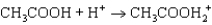 <strong>What reaction occurs as a hydrochloric acid solution is added to a solution containing equal concentrations of acetic acid and sodium acetate?</strong> A) B) C) D) E)