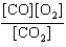 <strong>At a high temperature, carbon dioxide decomposes to produce carbon monoxide and oxygen. Which expression corresponds to the equilibrium constant for the reaction written as </strong> A) B) C) D) E)