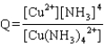 <strong>Write the expression for the reaction quotient for the reaction Cu<sup>2</sup><font face=symbol><sup></sup></font>(aq) <font face=symbol></font> 4NH<sub>3</sub>(aq)   Cu(NH<sub>3</sub>)<sub>4</sub><sup>2</sup><font face=symbol><sup></sup></font>(aq)</strong> A)Q = [Cu<sup>2</sup><font face=symbol><sup></sup></font>] <font face=symbol></font> 4[NH<sub>3</sub>] <font face=symbol></font> [Cu(NH<sub>3</sub>)<sub>4</sub><sup>2</sup><font face=symbol><sup></sup></font>] B)   C)   D)   E)   <div style=padding-top: 35px> 