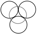 <strong>What type of hole is depicted below? The gray circle represents the top layer. </strong> A)tetrahedral hole B)octahedral hole C)cubic hole D)both an octahedral and tetrahedral hole E)both an octahedral and cubic hole