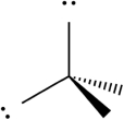 <strong>Select which of the following repulsive interactions between electron pairs would be greatest.</strong> A) B) C) D) E)All involve equal repulsive forces.