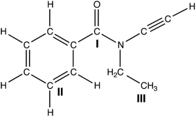 <strong>Identify the hybridization of the three carbon atoms labeled in the following molecule. I II III I II III</strong> A)sp<sup>3</sup>, sp<sup>3</sup>, sp<sup>2</sup> B)sp<sup>3</sup>, sp<sup>3</sup>, sp<sup>3</sup> C)sp<sup>3</sup>, sp<sup>2</sup>, sp<sup>3</sup> D)sp<sup>2</sup>, sp<sup>2</sup>, sp<sup>3</sup> E)sp<sup>3</sup>, sp<sup>2</sup>, sp<sup>2</sup>