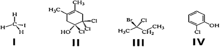 Which of these molecules is chiral?  