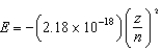 <strong>The energy of a one-electron atom is given by where Z is the atomic number of the element. Which of the following one-electron ions has the largest ionization energy?</strong> A)Li<sup>2</sup><font face=symbol><sup></sup></font> B)Be<sup>3</sup><font face=symbol><sup></sup></font> C)He<font face=symbol><sup></sup></font> D)B<sup>4</sup><font face=symbol><sup></sup></font> E)C<sup>5</sup><font face=symbol><sup></sup></font>