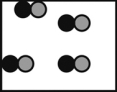 <strong>Which picture best represents an atomic-level view of a nonelectrolyte solution (water molecules not shown)?</strong> A) B) C) D)