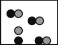 <strong>Which picture best represents an atomic-level view of hydrochloric acid, which is a strong acid, in aqueous solution (water molecules not shown)?</strong> A) B) C) D)