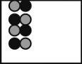 <strong>Which picture best represents an atomic-level view of hydrochloric acid, which is a strong acid, in aqueous solution (water molecules not shown)?</strong> A) B) C) D)