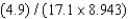 <strong>If the following operations are carried out, how many significant figures should be reported in the answer? </strong> A)1 B)2 C)3 D)4 E)5