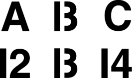 <strong>In the accompanying figure, the 13s in the top and bottom rows are identical, but the one on top is perceived as a letter while the one on the bottom is perceived as a number. Why might this difference in perception occur? </strong> A) because of top-down processing effects B) because we try to impose organization on top-down processes C) because feature detection is a data-driven process D) because we try to maintain a sense of constancy in perception