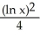 <strong>Determine the integral by making an appropriate substitution. dx Use the substitution u =ln .</strong> A) + C B) 2(ln + C C) + C D) + C E) none of these