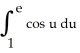 <strong>Which of the following is a correct substitution for the integral ?</strong> A) u = ln x; B) u = ; C) u = ln x; D) u= ln x; du E) u = ln x;