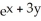 <strong>Let f(x, y) = y + . Compute (1, 0).</strong> A) 6 B) 3 + 3e C) 6 + e D) 3 + e E) none of these