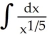 Find:   Enter your answer as a power function in x in standard form with any fractional coefficients or powers in reduced form   and any constant at the right end.<div style=padding-top: 35px> 