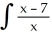Find:   dx Enter terms in the same order in which they appear in the integral.<div style=padding-top: 35px> 