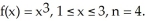 Use a Riemann sum to approximate the area under the graph of   Use the midpoints of the intervals. Enter your answer as just a reduced fraction of form   .<div style=padding-top: 35px> 