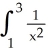 <strong>Given the graph of the function y =   , set up the definite integral that gives the area of the shaded region.  </strong> A)   dx B)   dx C)   dx D)   dx <div style=padding-top: 35px> 