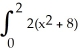 <strong>Given the graph of the function y =   + 8, set up the definite integral that gives the area of the shaded region.  </strong> A)   dx B)   dx C)   dx D)   dx <div style=padding-top: 35px> 