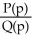 A manufacturer has a demand function q = . Determine the elasticity of demand as a function of p. Enter your answer exactly as where P, Q are polynomials in p in standard form, and the leading coefficient of P is a reduced fraction of form .