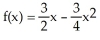 The probability density function of a continuous random variable X is , . Is this the graph of f(x) with the shaded area corresponding to