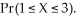 If f(x) = x is a probability density function for 0 ≤ x ≤ 4, find F(x), the corresponding cumulative distribution function and use it to find Pr(1 ≤ X ≤ 3). Enter just a reduced fraction representing Do not label.