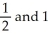 Determine the probability of an outcome of the probability density function being between where . Enter just a reduced fraction.