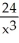 A random variable X has a density function f(x) = , 3 ≤ x ≤ 6. Find b such that . Enter your answer exactly in the reduced form a , unlabeled.