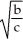 A random variable X has a density function f(x) = , 3 ≤ x ≤ 6. Find b such that . Enter your answer exactly in the reduced form a , unlabeled.