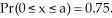 <strong>A random variable X is exponentially distributed with a mean of 10. Determine a so that </strong> A) a = ln 0.75 B) a = C) a = ln 4 D) a = ln E) none of these