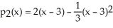 Suppose the second Taylor polynomial for f(x) at x = 3 is . Find f''(3). Enter just a reduced fraction.
