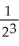 Determine the sum of the following geometric series: 1 - + - + - ... . Enter just a reduced fraction of form .