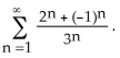 Determine the sum of the following infinite series: Enter just a reduced fraction of form .
