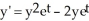 Find the constant solutions to the differential equation: . Enter just one integer or two separated by a comma (no label).