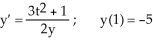 Given the differential equation with the given initial condition: is this the solution