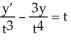 Combine the terms y and into the derivative of a product, then solve the equation. Is this the solution: