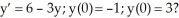 One or more initial conditions are given for the differential equation. Use the qualitative theory of autonomous differential equations to sketch the graphs of the corresponding solution. Include a yz-graph as well as a ty-graph. Do these graphs represent: