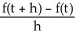 If f(t) = 5t - 4, find where h ≠ 0 and simplify. Enter your answer as just an integer.