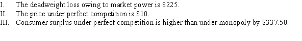 <strong>Use the following to answer question: Figure 9.8   (Figure 9.8) Which of the following statements is (are) TRUE?  </strong> A) I, II, and III B) II and III C) III D) II <div style=padding-top: 35px> 