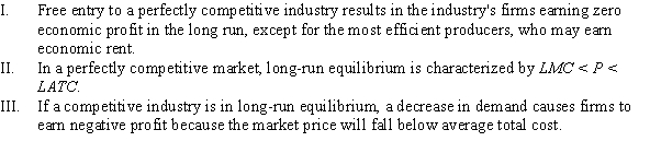 Which of the following statements is (are) TRUE?  